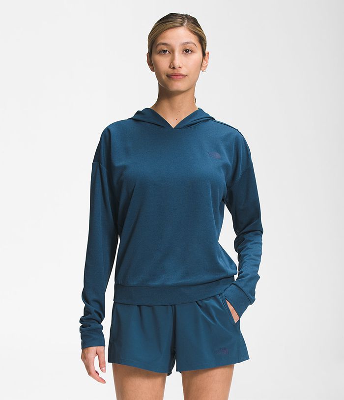 The North Face Hoodie Dames Wander Sun URPG89625 - Blauw